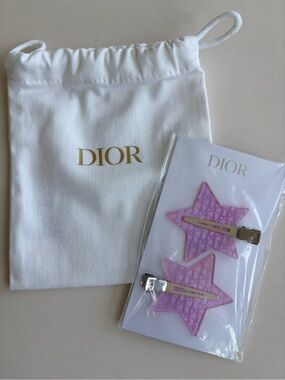 Dior Beauty Iridescent Star Hair Clips - New, Set of 2